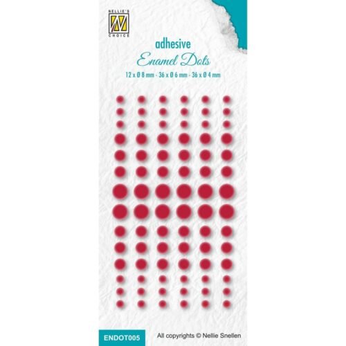 Klebepunkte: Nellie’s Choice – Enamel Dots – Rot