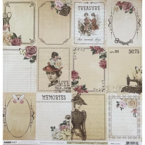 Designpapier: Kaisercraft – Mademoiselle Kollektion – Ladylike