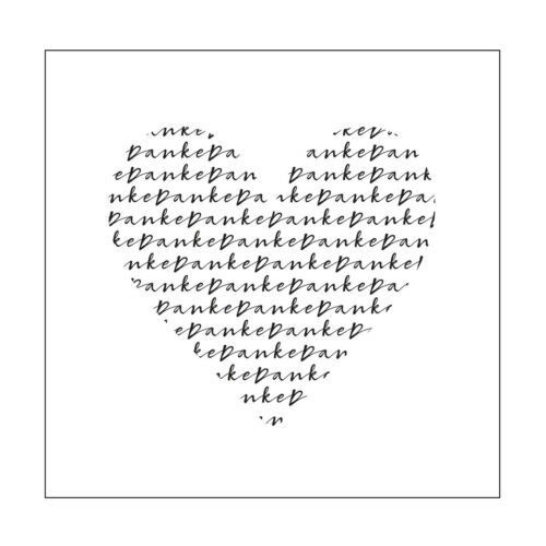 Prägeschablone: Mundart Stempel – Danke