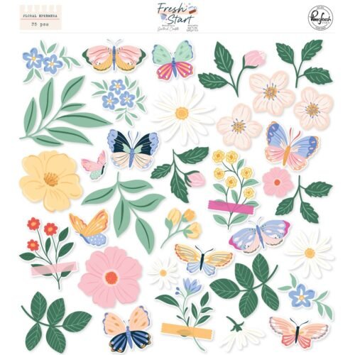 Verzierungen: Pinkfresh Studio – Fresh Start – Floral Ephemera