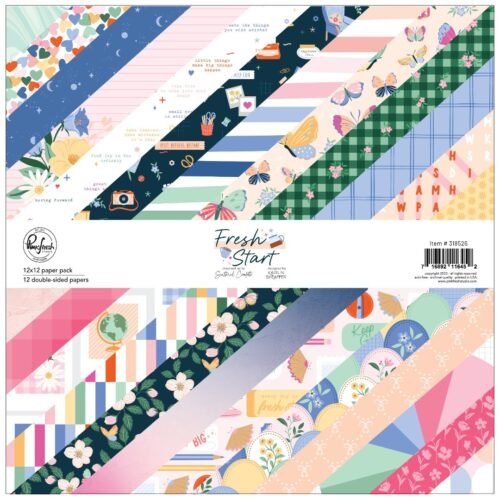 Papierblock: Pinkfresh Studio – Fresh Start – 12 x 12 Inch Paper Pad