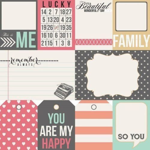 Designpapier: Teresa Collins – Daily Stories – Remember Paper 12×12 Inch