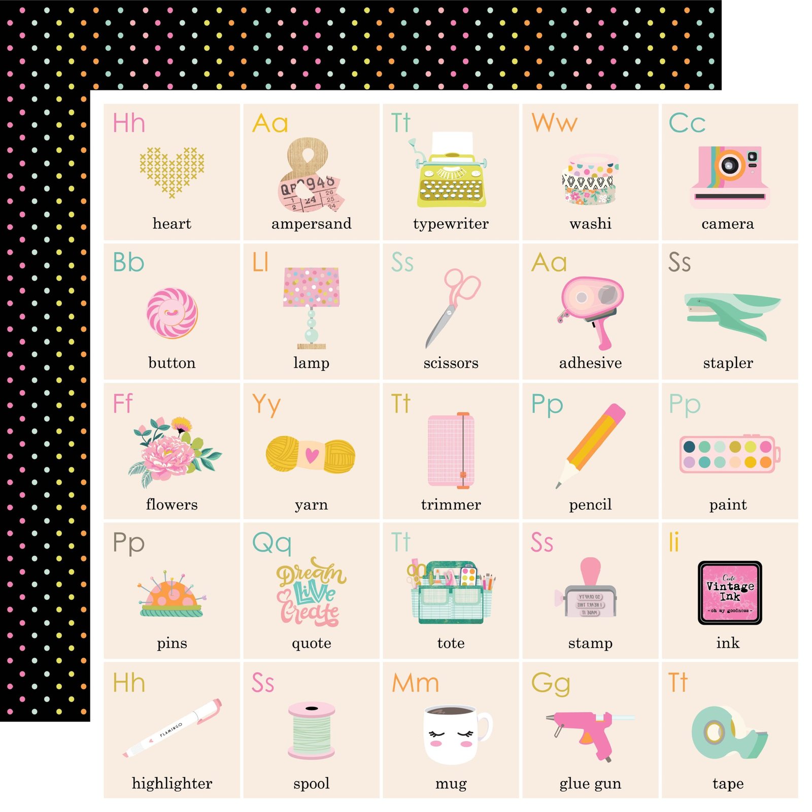 Kollektions-Kit: Simple Stories - Let's Get Crafty - Collection Kit 12x12 Inch