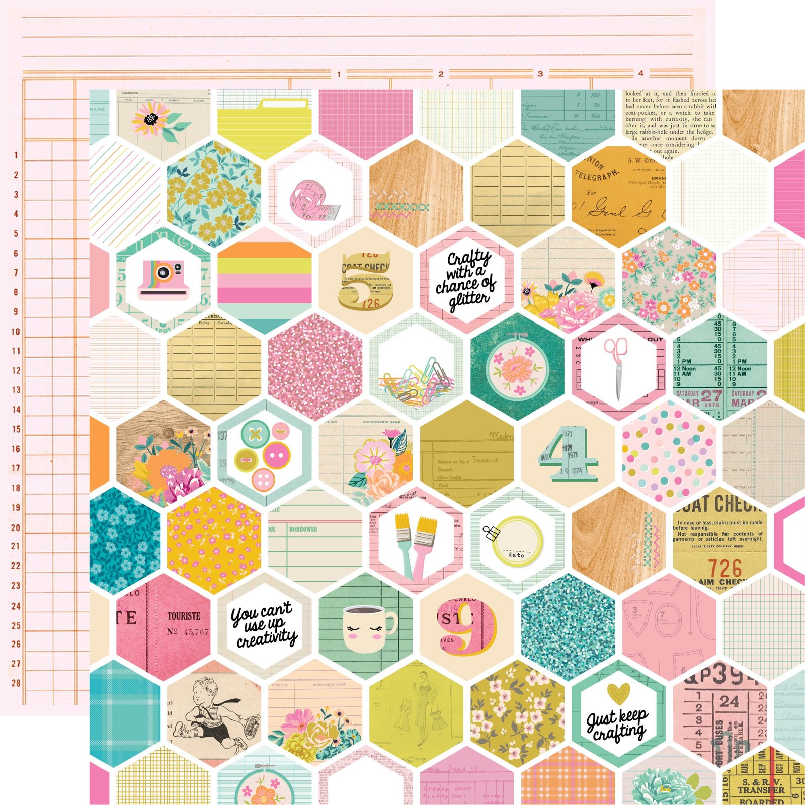 Kollektions-Kit: Simple Stories - Let's Get Crafty - Collection Kit 12x12 Inch