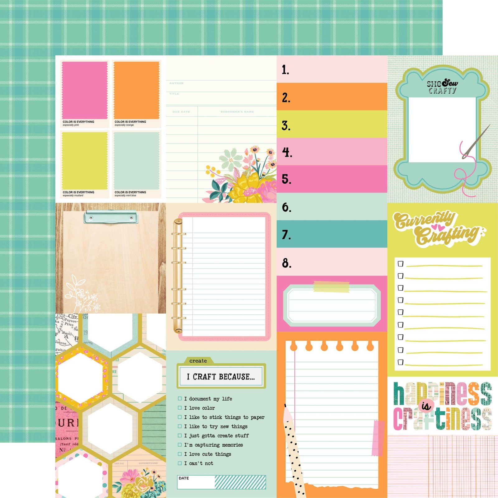 Simple Stories Let's Get Crafty Collection Kit 12x12 Inch