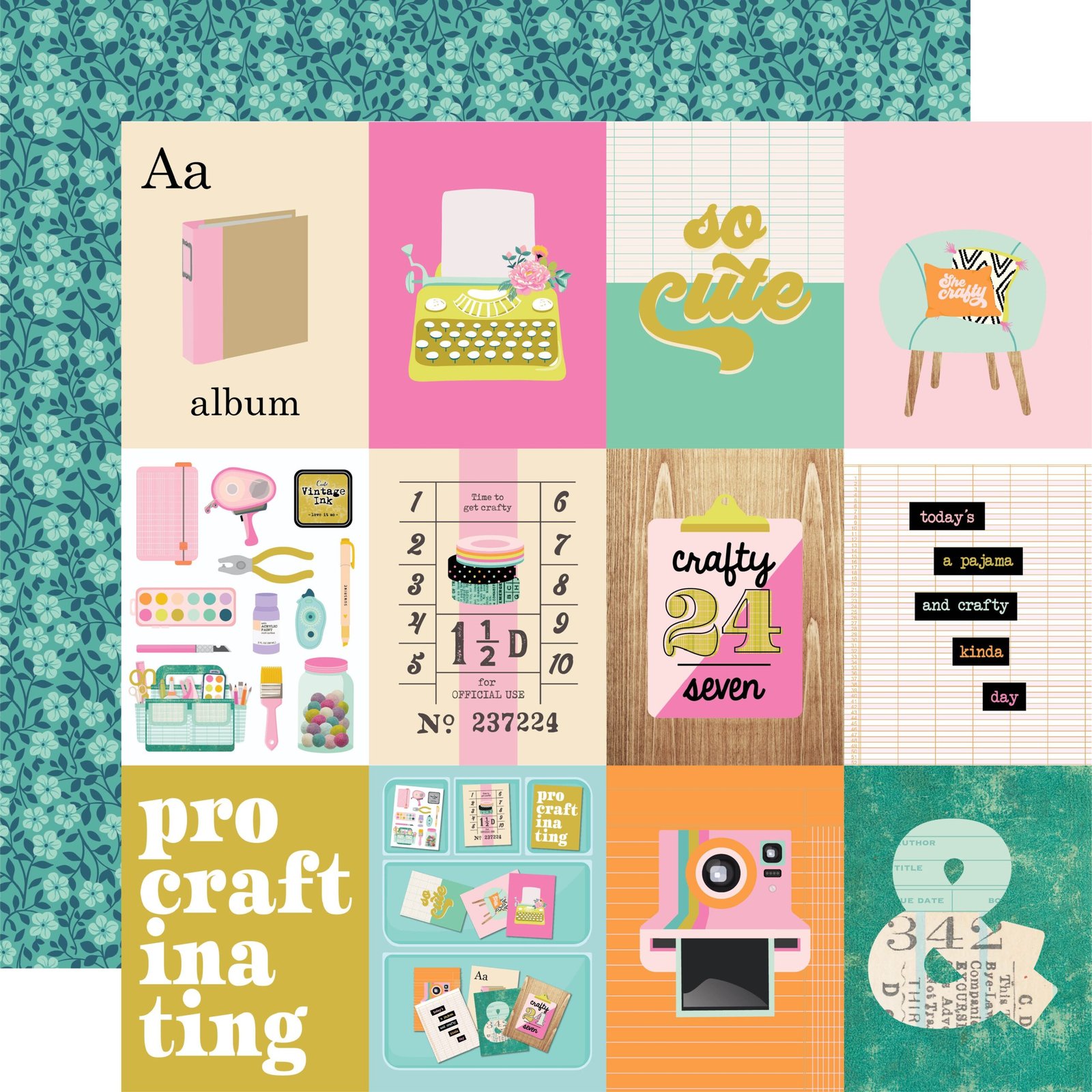 Simple Stories Let's Get Crafty Collection Kit 12x12 Inch