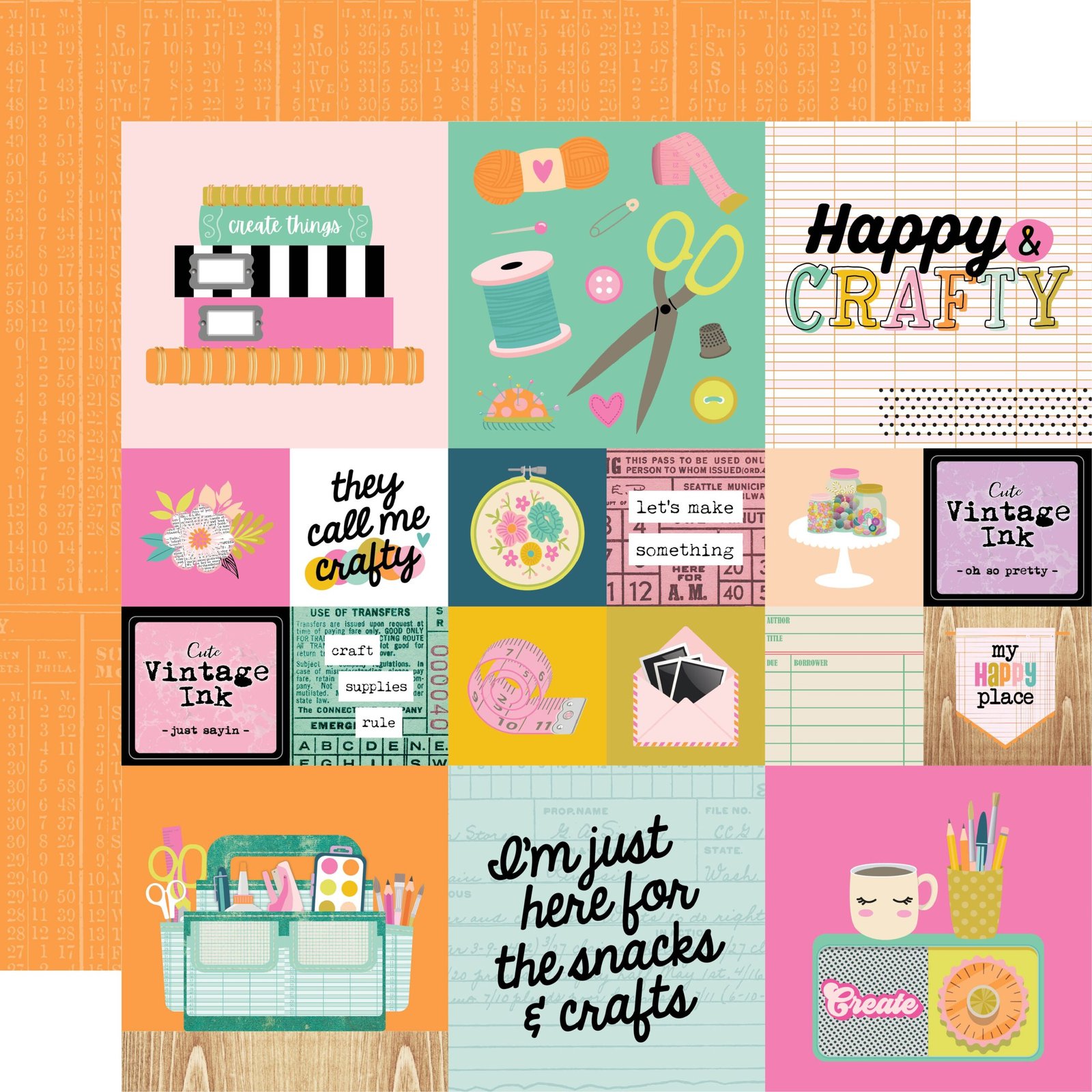 Simple Stories Let's Get Crafty Collection Kit 12x12 Inch