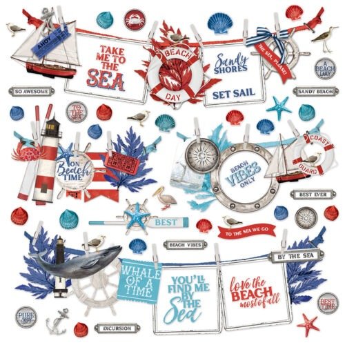 Aufkleber: Simple Stories – Simple Vintage Vintage Seas – Banner Sticker