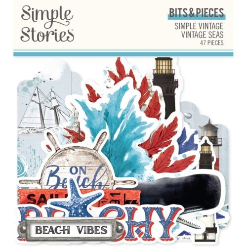 Verzierungen: Simple Stories – Simple Vintage Vintage Seas – Bits & Pieces