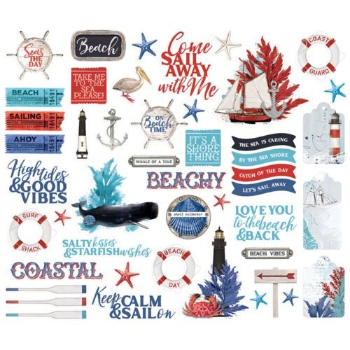 Verzierungen: Simple Stories – Simple Vintage Vintage Seas – Bits & Pieces