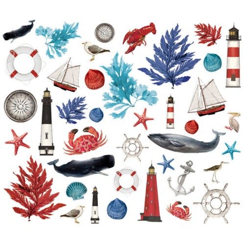 Verzierungen: Simple Stories – Simple Vintage Vintage Seas – Nautical Bits & Pieces