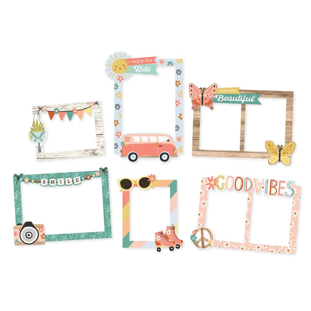 Chipboard: Simple Stories - Boho Sunshine - Chipboard Frames – Bild 3