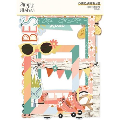 Chipboard: Simple Stories – Boho Sunshine – Chipboard Frames