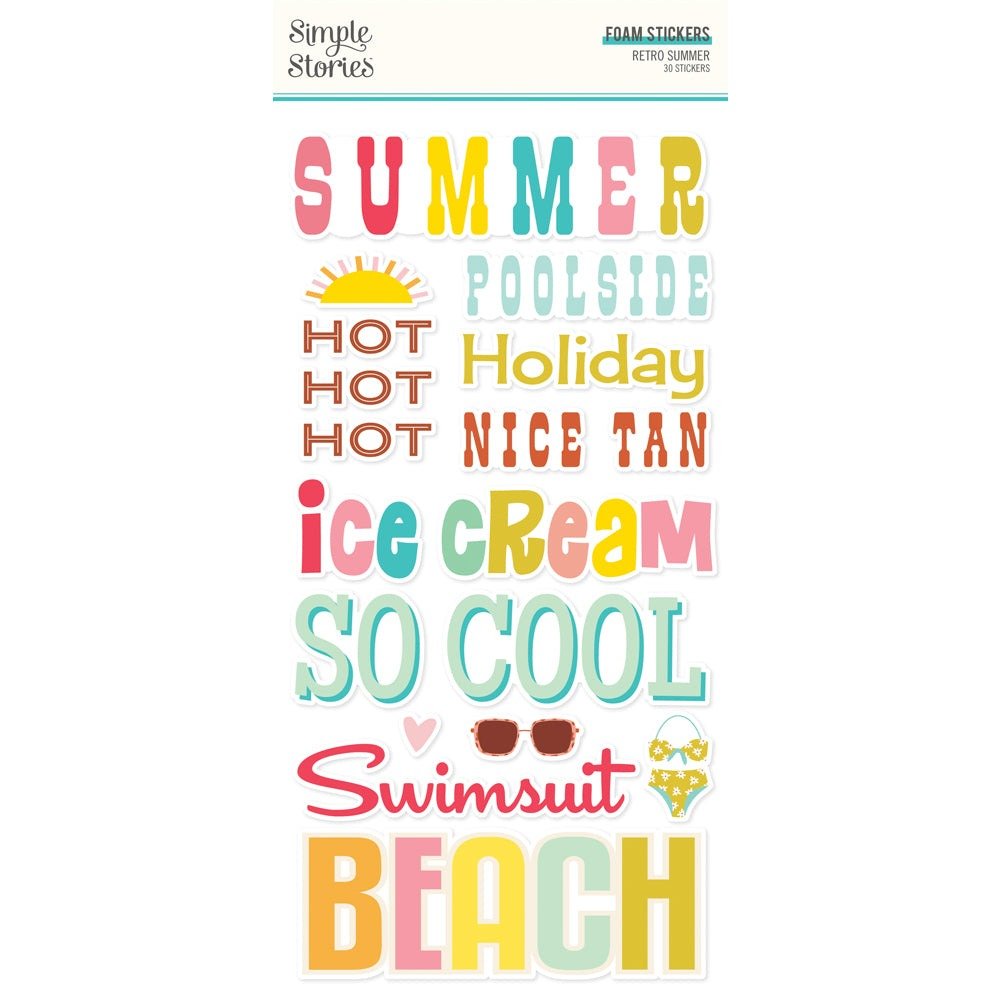 Retrosummer Foamstickers Pack