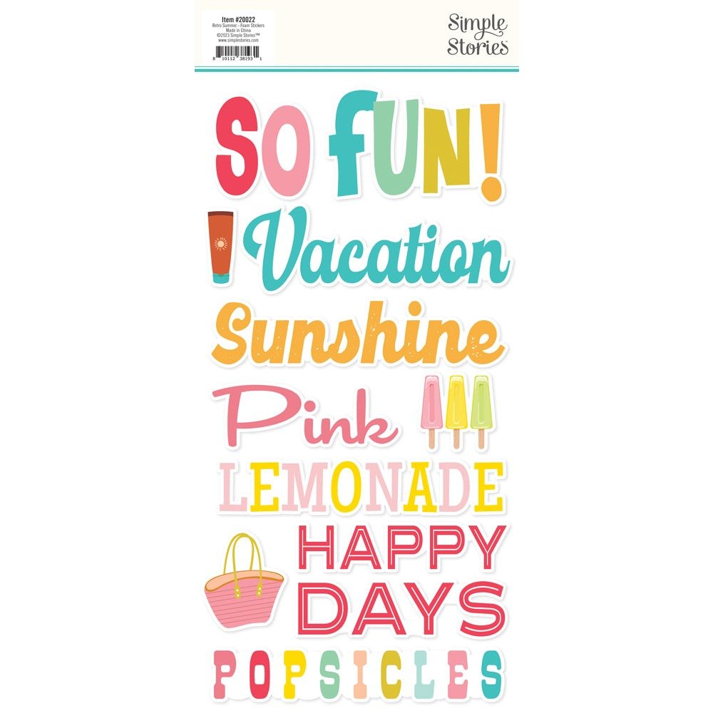 Retrosummer Foamstickers Pack