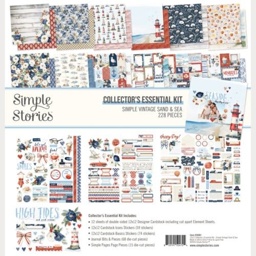 Starter Set: Simple Stories – Simple Vintage Sand & Sea – Collector’s Essentials Kit