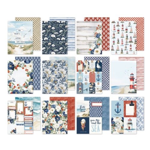 Papierblock: Simple Stories – Simple Vintage Sand & Sea – Paper Pad 6×8 Inch