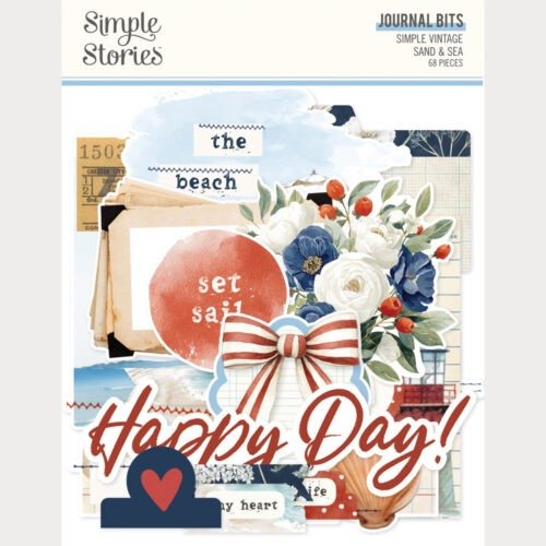 Verzierungen: Simple Stories – Simple Vintage Sand & Sea – Journal Bits & Pieces