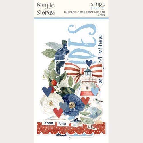Verzierungen: Simple Stories – Simple Vintage Sand & Sea – Simple Pages Page Pieces