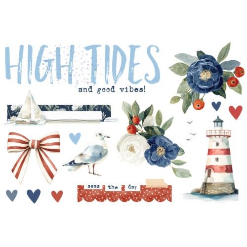 Verzierungen: Simple Stories – Simple Vintage Sand & Sea – Simple Pages Page Pieces