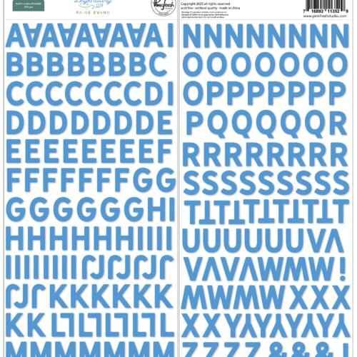 Buchstabenaufkleber: Pinkfresh Studio – Legendary – Puffy Alpha Sticker