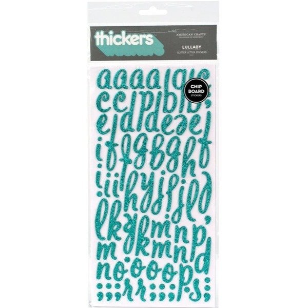 American Crafts Thickers Lullaby Aqua