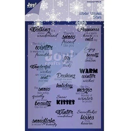 Joy!Crafts – Winter Wishes Stars · Acrylstempel