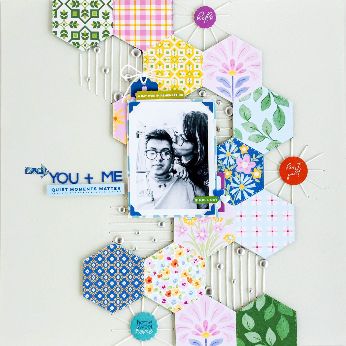 Pinkfresh Studio Crafted Moments Mini Puffy Alpha Sticker