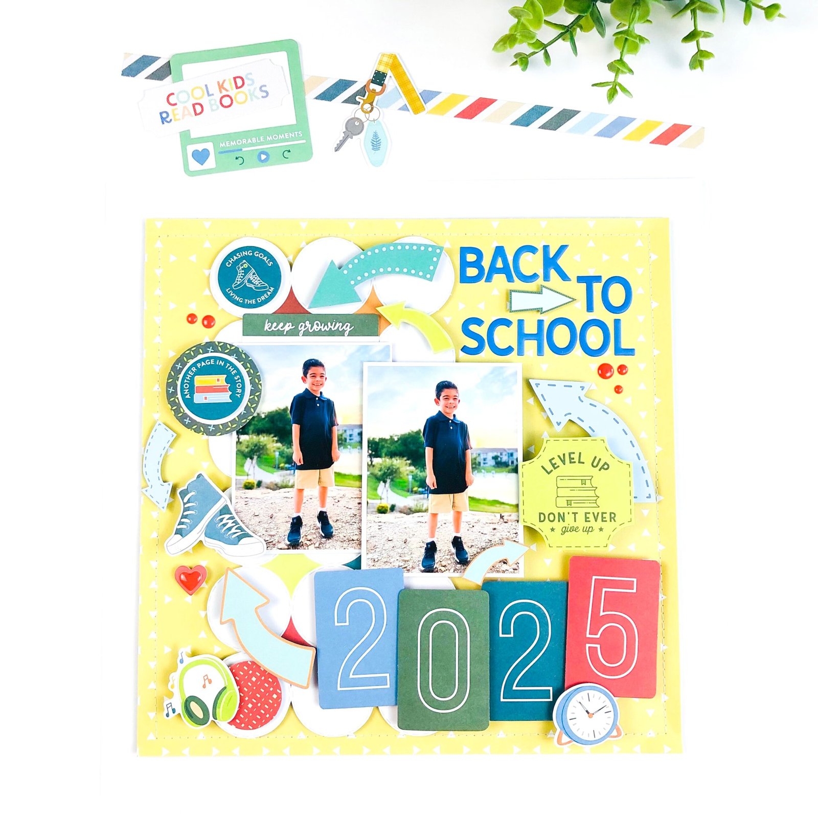 Layout-Inspiration Back To School mit Legendary Puffy Alpha