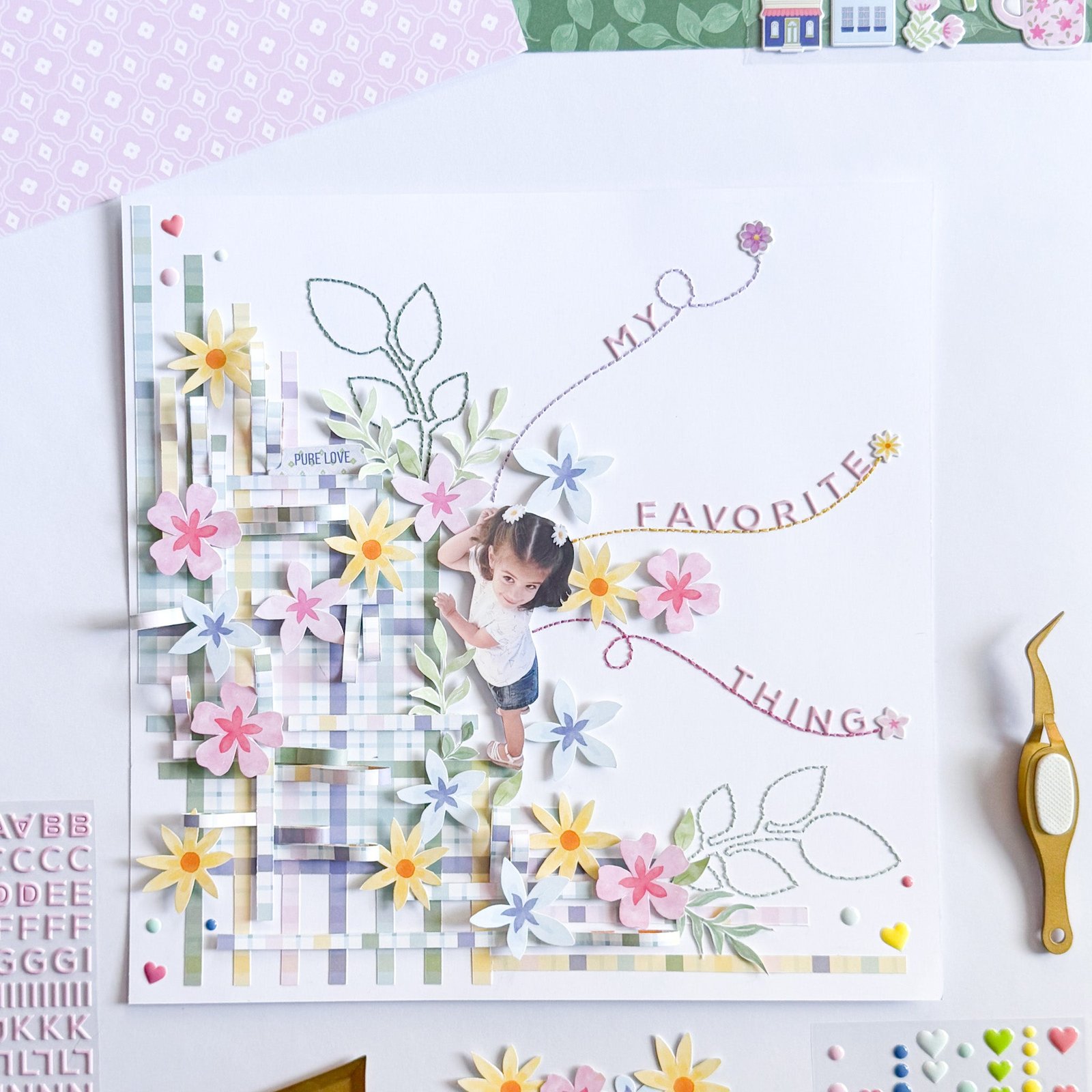 Buchstabenaufkleber: Pinkfresh Studio - Crafted Moments - Mini Puffy Alpha Sticker – Bild 11