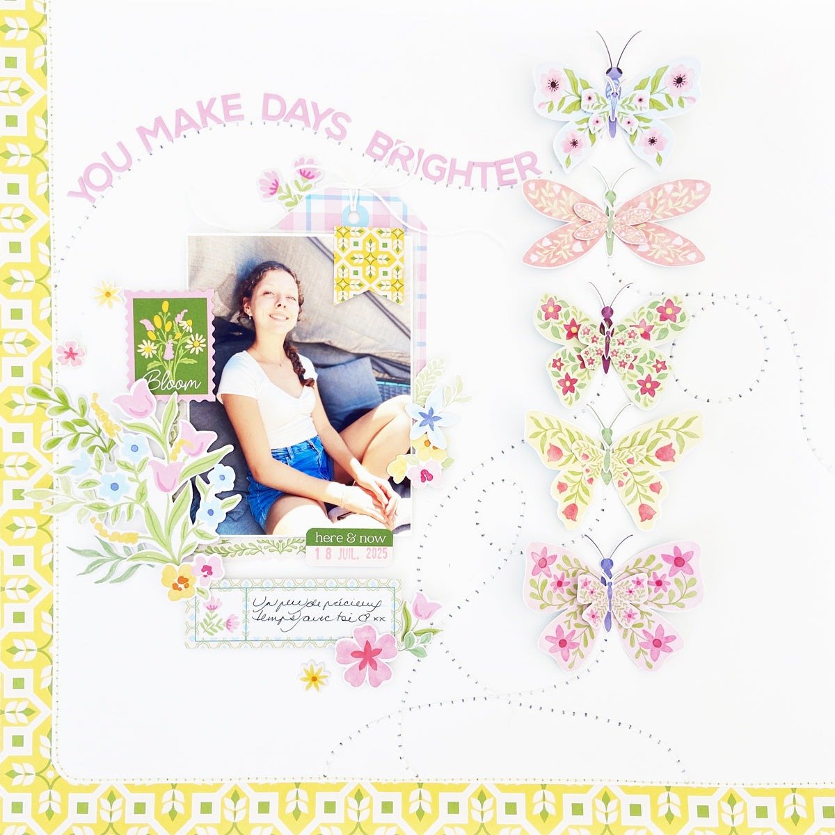 Pinkfresh Studio Crafted Moments Mini Puffy Alpha Sticker