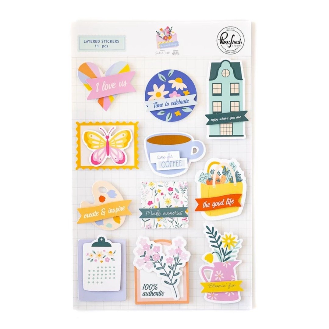 Aufkleber: Pinkfresh Studio - The Simple Things - Layered Sticker