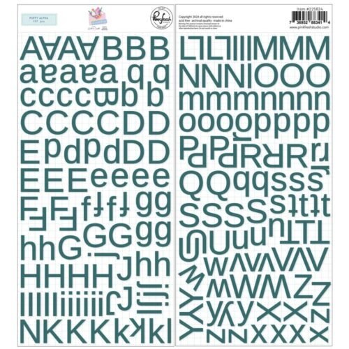 Buchstabenaufkleber: Pinkfresh Studio – The Simple Things – Puffy Alpha Sticker
