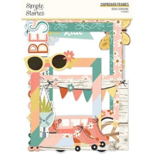 Chipboard: Simple Stories – Boho Sunshine – Chipboard Frames