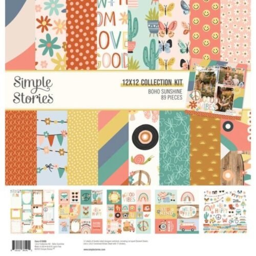 Kollektions-Kit: Simple Stories – Boho Sunshine – Collection Kit 12×12 Inch