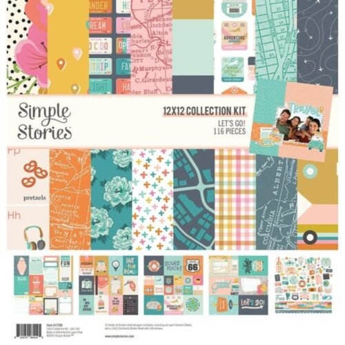 Kollektions-Kit: Simple Stories – Let’s Go! – Collection Kit 12×12 Inch
