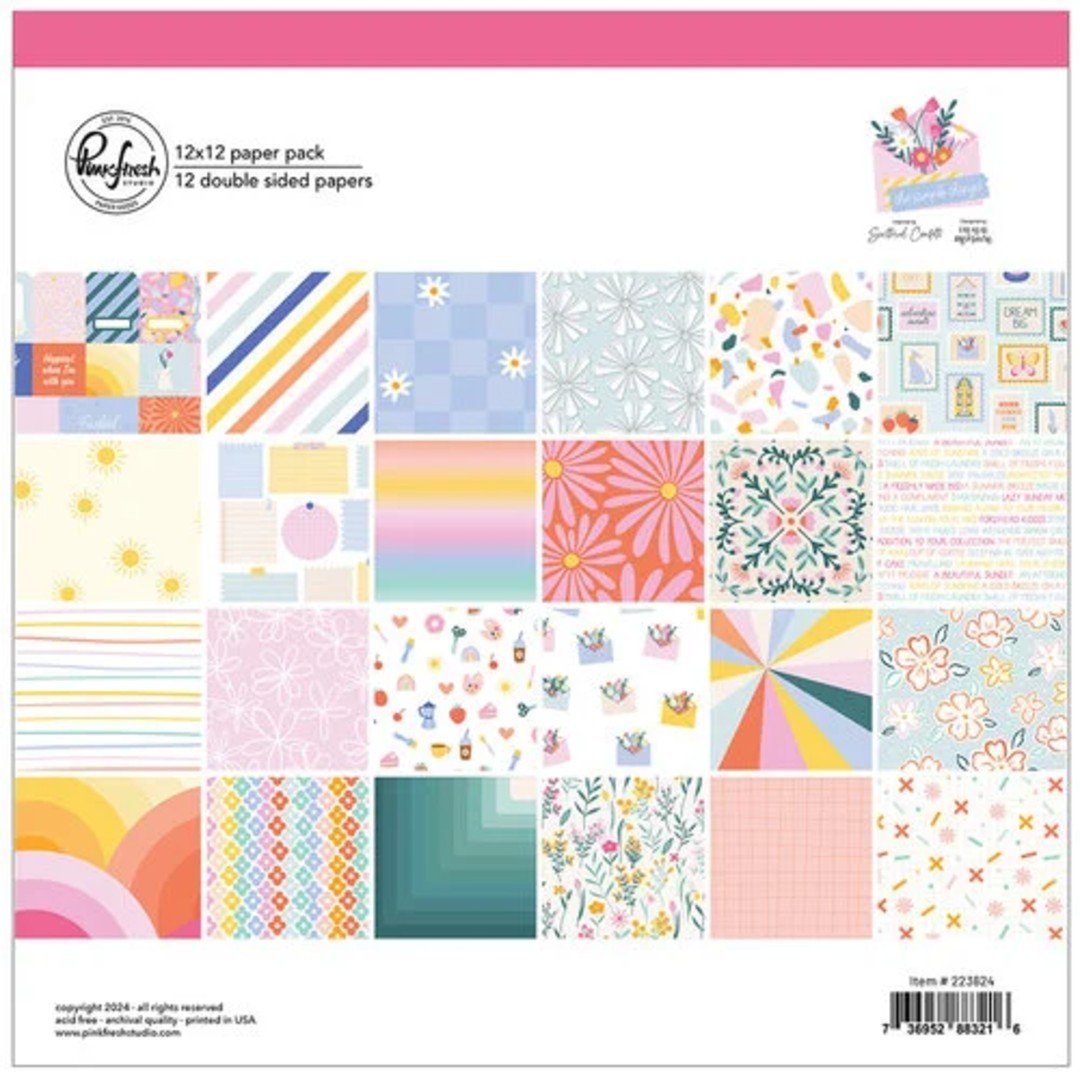 Papierblock: Pinkfresh Studio - The Simple Things - 12 x 12 Inch Paper Pad