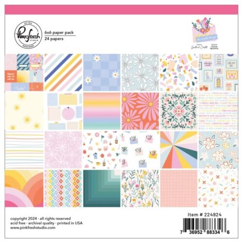 Papierblock: Pinkfresh Studio – The Simple Things – 6 x 6 Inch Paper Pad