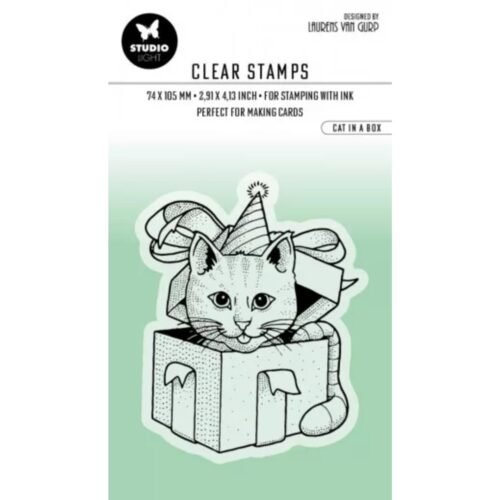 Studio Light – Cat in a Box · Essentials Clear Stamp / Acrylstempel