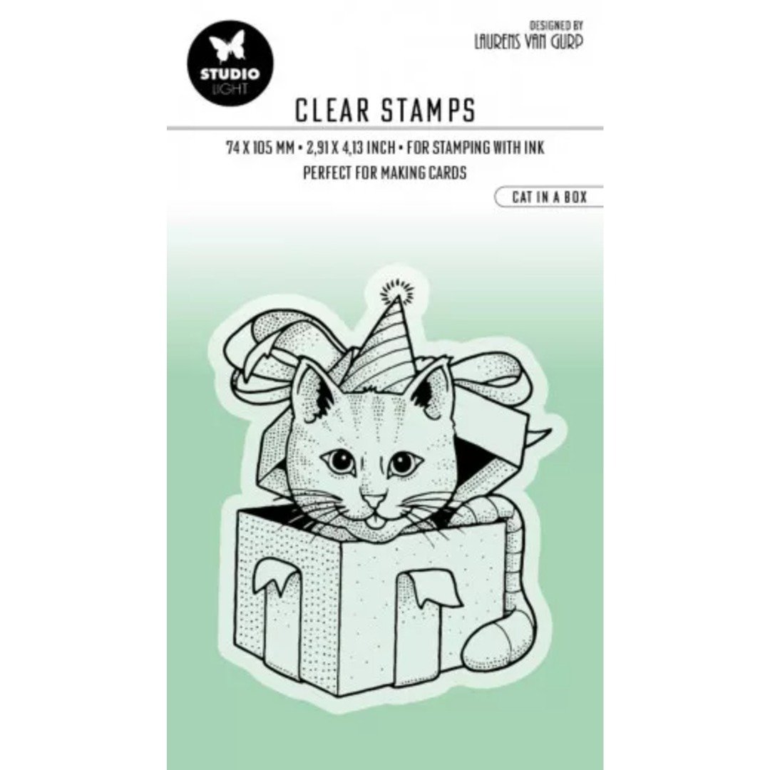 Acrylstempel: Studio Light - Essentials - Cat in a Box