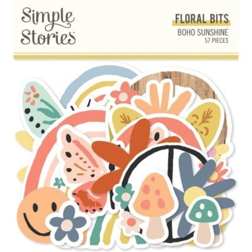 Verzierungen: Simple Stories – Boho Sunshine – Floral Bits & Pieces