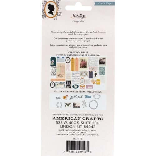 American Crafts – Maggie Holmes – Ephemera – Heritage – Verzierungen
