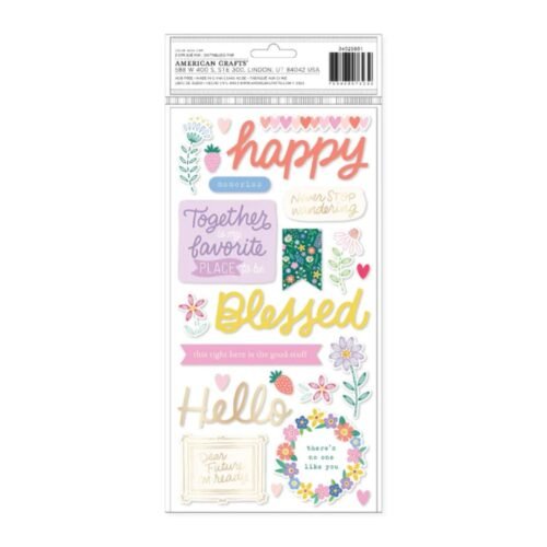 American Crafts – Bea Valint – Puffy Sticker · Poppy & Pear – Cutie – Aufkleber