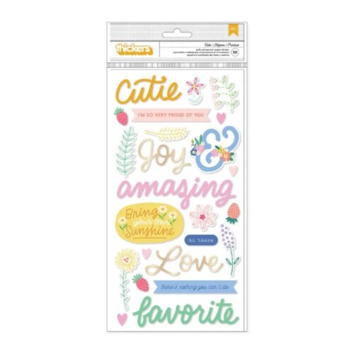 American Crafts – Bea Valint – Puffy Sticker · Poppy & Pear – Cutie – Aufkleber