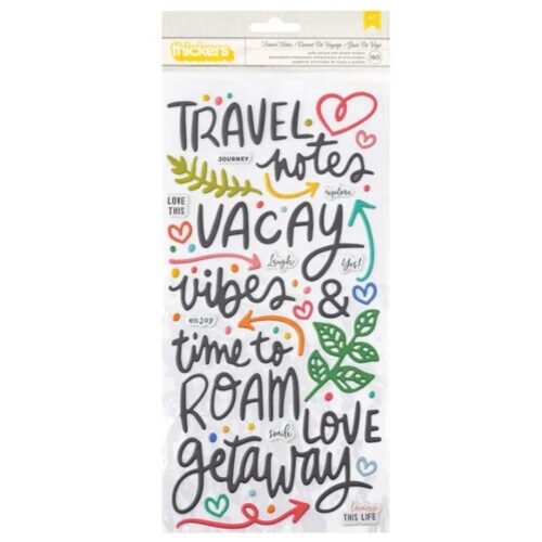 Vicky Boutin – Puffy Sticker – Where to Next – Travel Notes – Aufkleber
