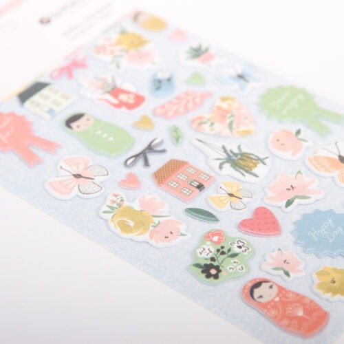 Rosie’s Studio This Is Us Puffy Mini-Motif-Sticker – Kleine dimensionale Modern-Warm-Icons