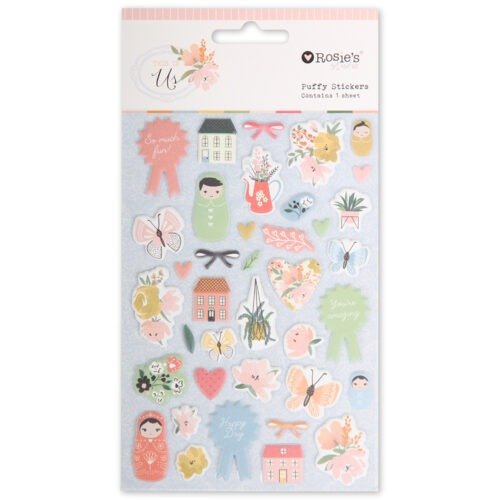 Rosie’s Studio This Is Us Puffy Mini-Motif-Sticker – Kleine dimensionale Modern-Warm-Icons