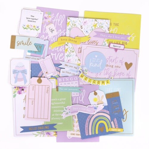 Rosie’s Studio – Brand New Day – Diecut Ephemera Sentiments (106er-Pack)