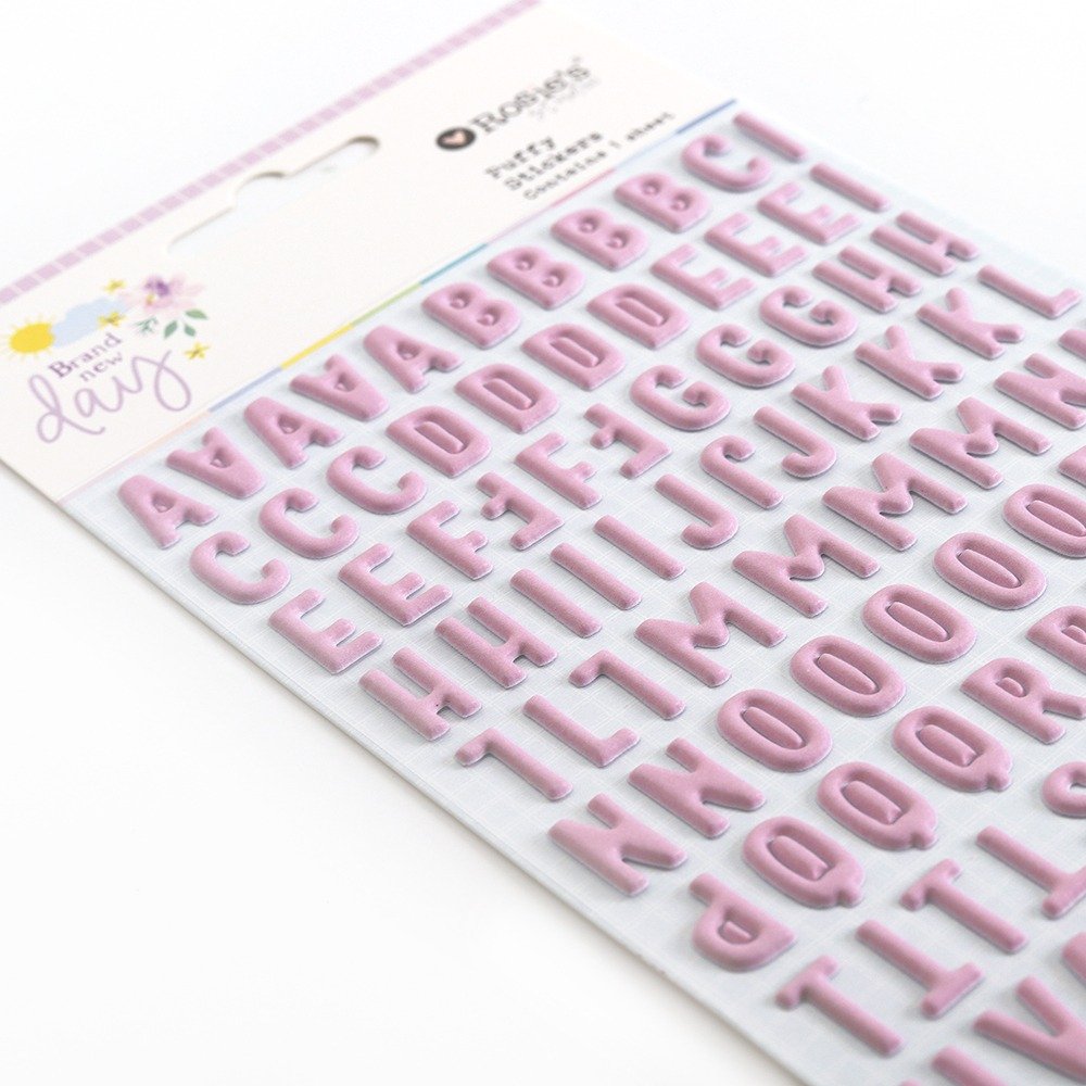 Brand New Day Puffy Mini Alphabet-Sticker – Detailansicht