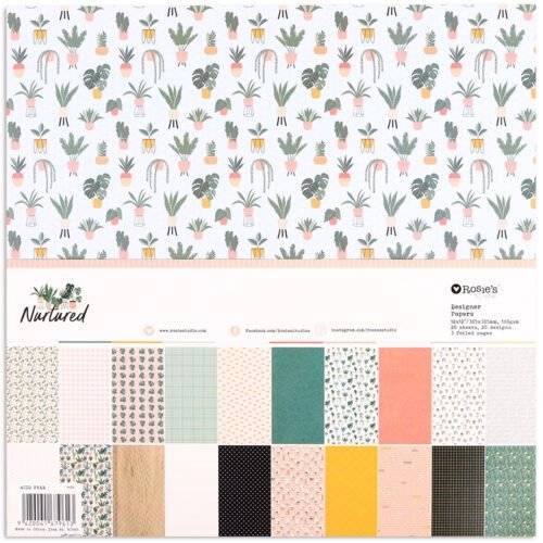 Rosie’s Studio – Nurtured – Designpapier-Pack 12×12″ (20 Blatt)